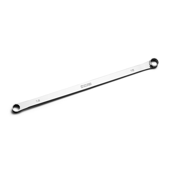 14 mm x 15 mm 0-Degree Offset Extra-Long Box End Wrench